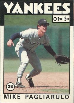 1986 O-Pee-Chee Baseball Cards 327     Mike Pagliarulo